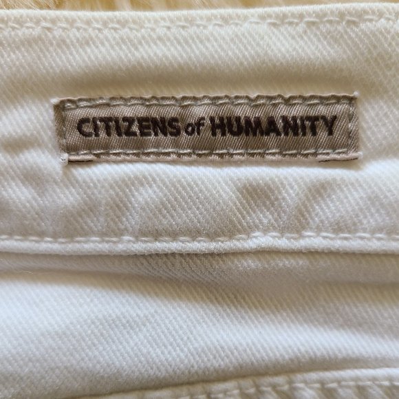 Citizens of Humanity Thompson Medium Rise White Skinny Cropped Jeans - Picture 9 of 10